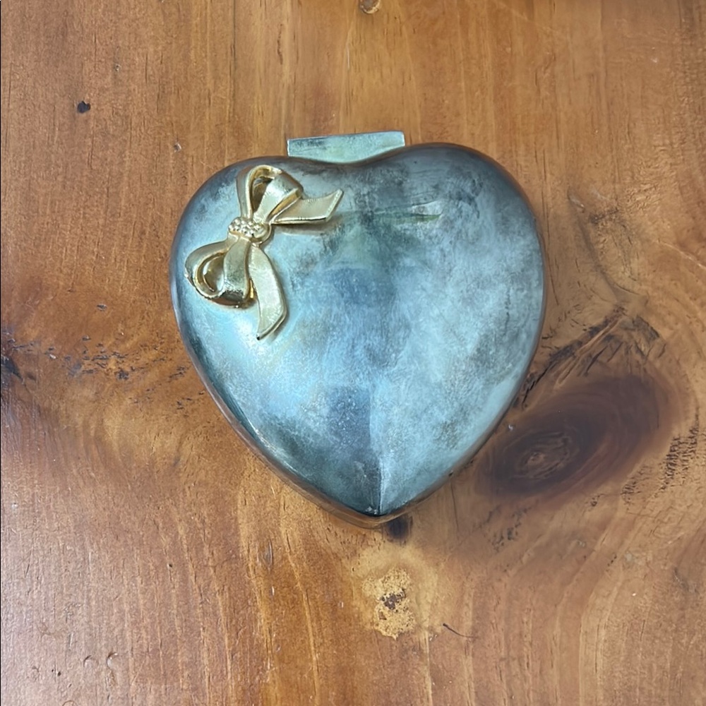 Vintage metal trinket box
